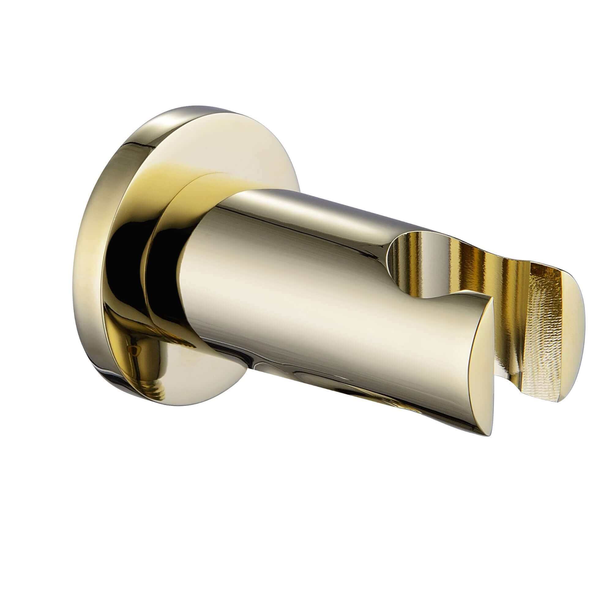 Buy Round wall bracket for shower heads solid brass - gold Online UK | HOUSE OF ENKI